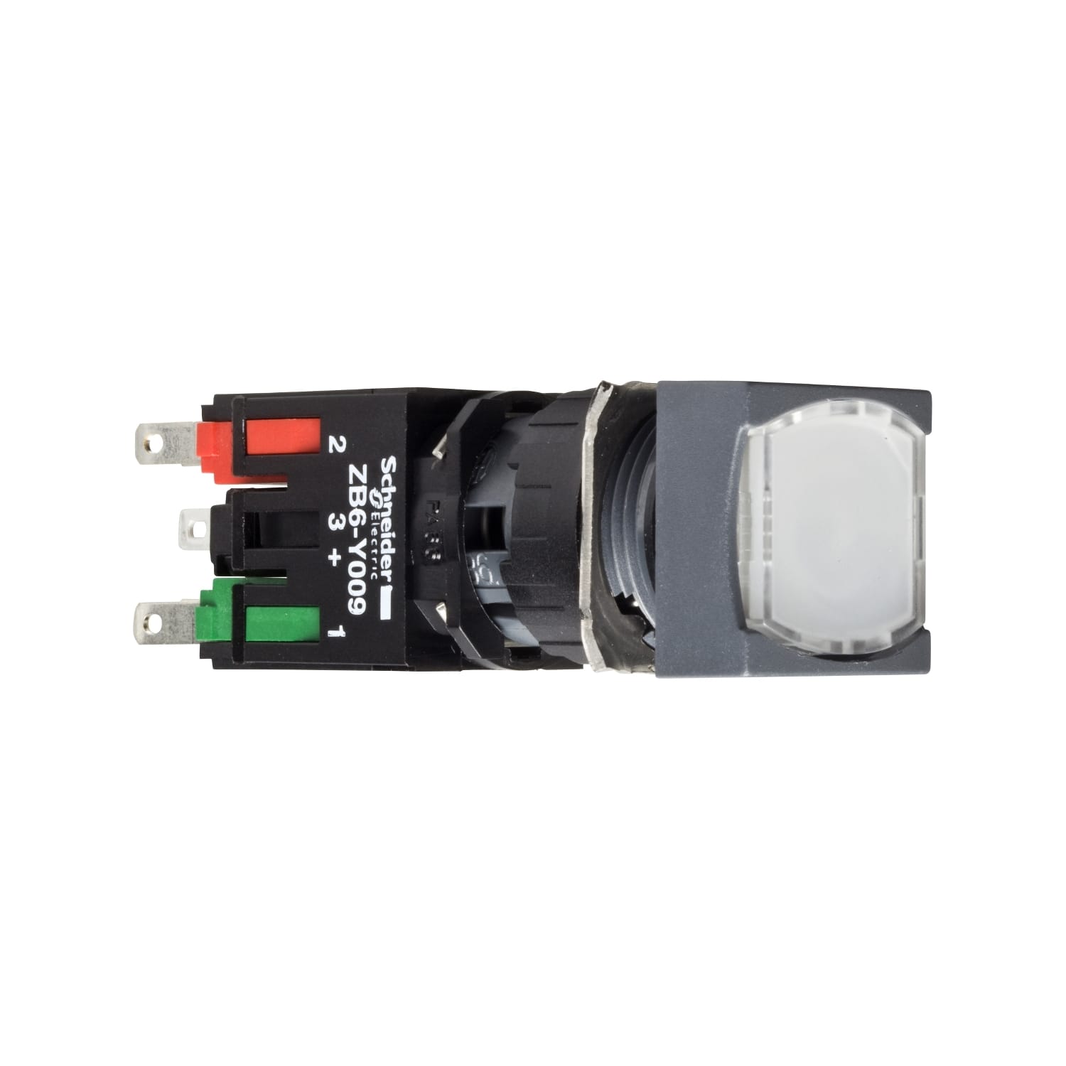 SCHNEIDER ELECTRIC - SNRXB6CW1B5B Pulsante luminoso bianco Ø16 - filoghiera ad impulso - 24V - 1NO+1NC