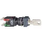 SCHNEIDER ELECTRIC - SNRXB6CGC5B Complete selector switch, Harmony XB6, black square Ø 16 2 position stay put 1NO+1NC 200