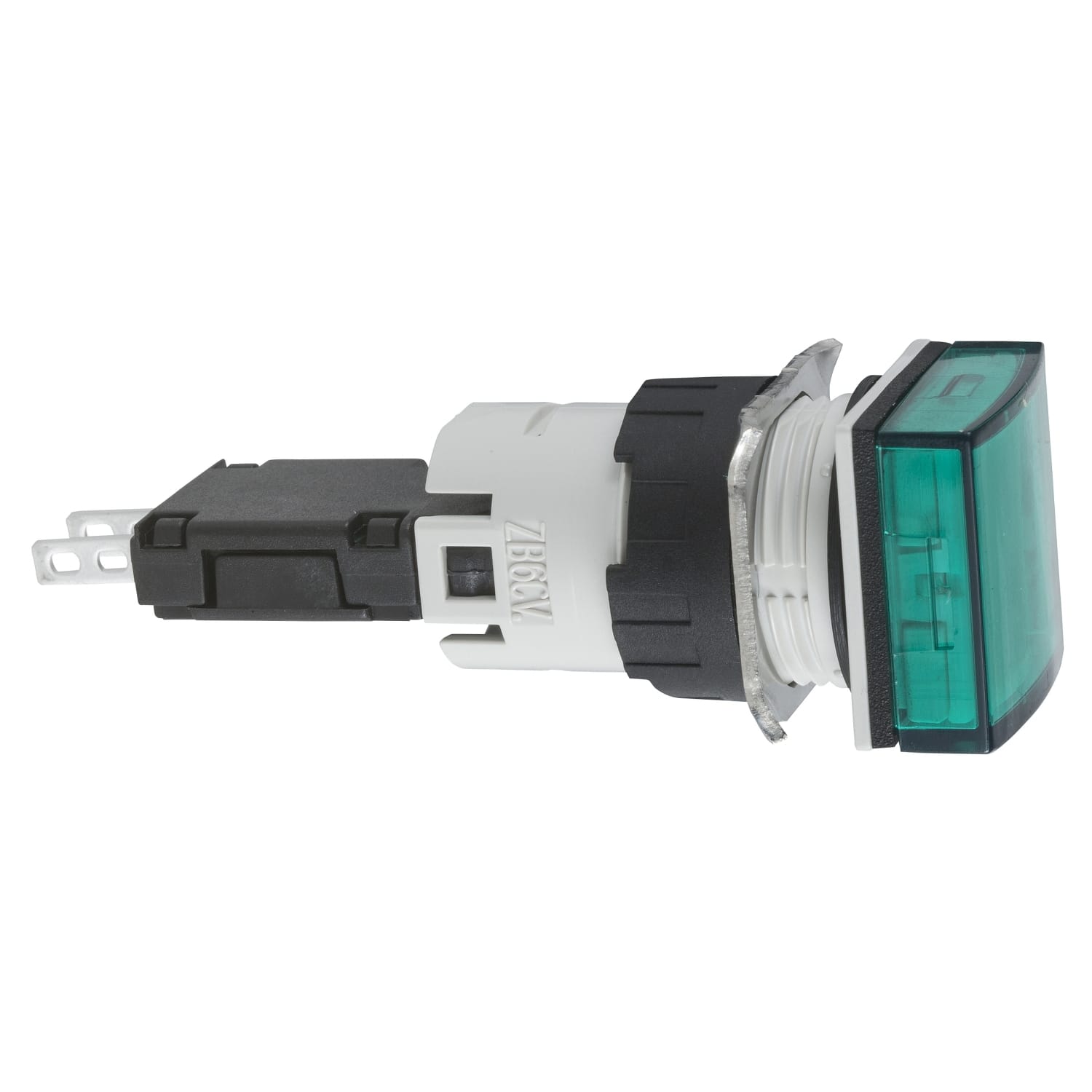 SCHNEIDER ELECTRIC - SNRXB6CV3BB Lampada spia quadrata Ø16 - IP65 - verde - LED integrato - 24V