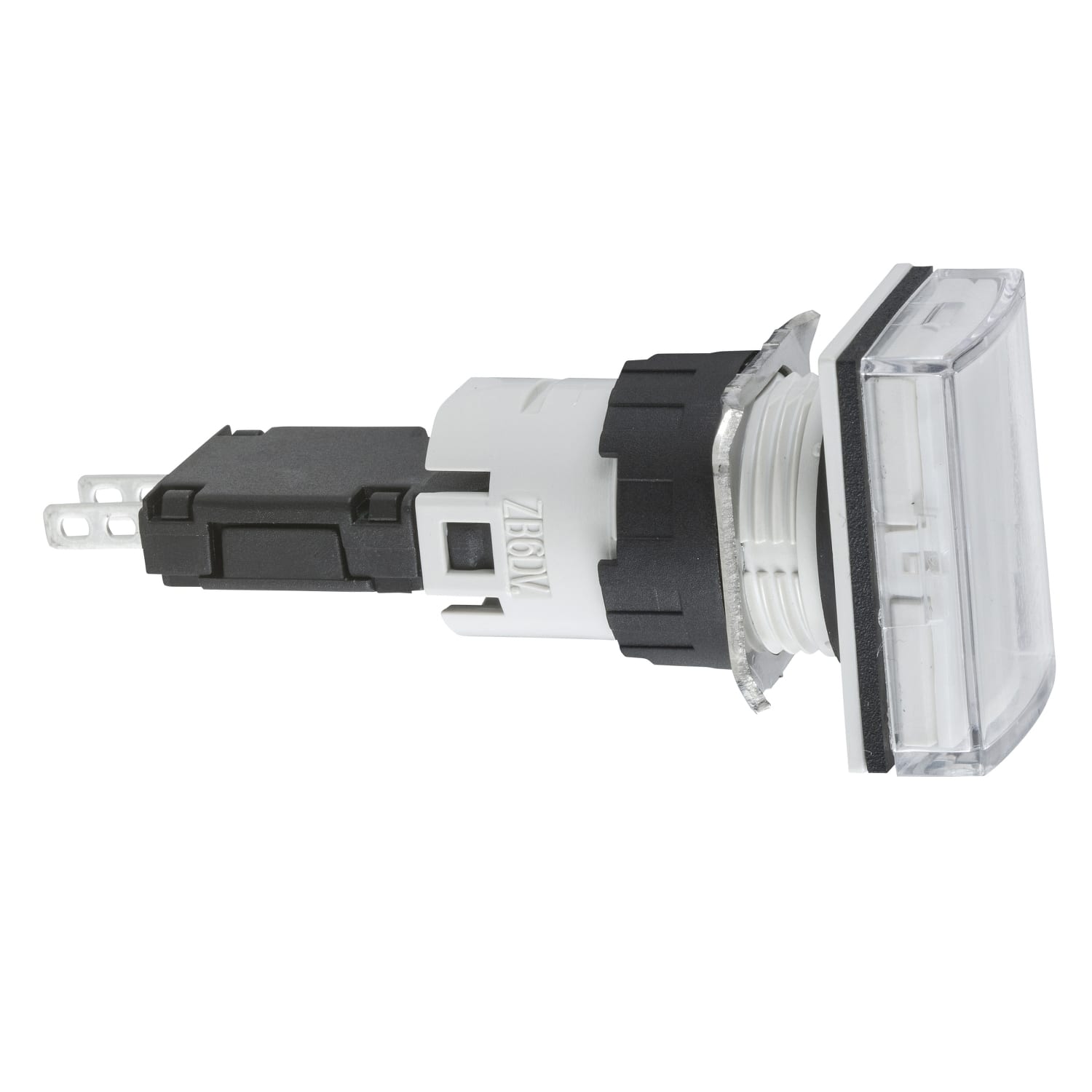 SCHNEIDER ELECTRIC - SNRXB6DV1BB Lampada spia rettangolare Ø16 - IP65 - bianca - LED integrato - 24V