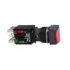 SCHNEIDER ELECTRIC - SNRXB6CW4B5B Pulsante luminoso rosso Ø16 - filoghiera ad impulso - 24V - 1NO+1NC