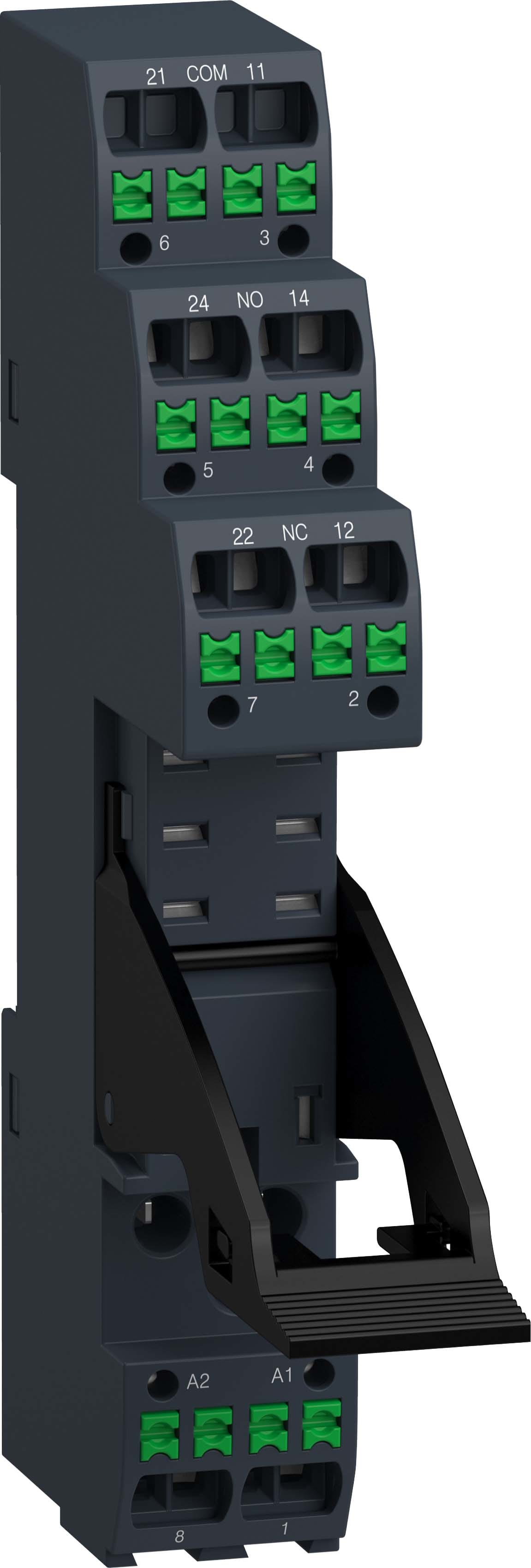 SCHNEIDER ELECTRIC SNRRGZE08P BASE A MOLLA PER REL 2 CONTATTI RXG2