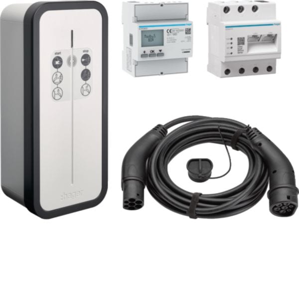 HAGER - HAGXEV1K22T2SEMCC KIT WITTY SOLAR 22KW RFID+EMC+MID+CAVO