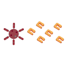 SCHNEIDER ELECTRIC - SNRXPSEC Codifica morsetti XPSU (30 pezzi)