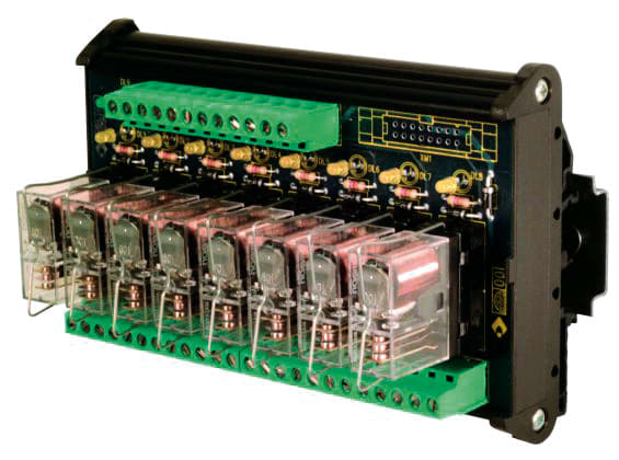 CABUR SRL CBRXR081E24 R81E24 MODULO 8 RELE 24VDC SC 12A