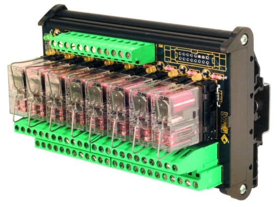 CABUR SRL CBRXR082EAD R82EAD MODULO 8 RELE 24VAC/DC 2SC 8A