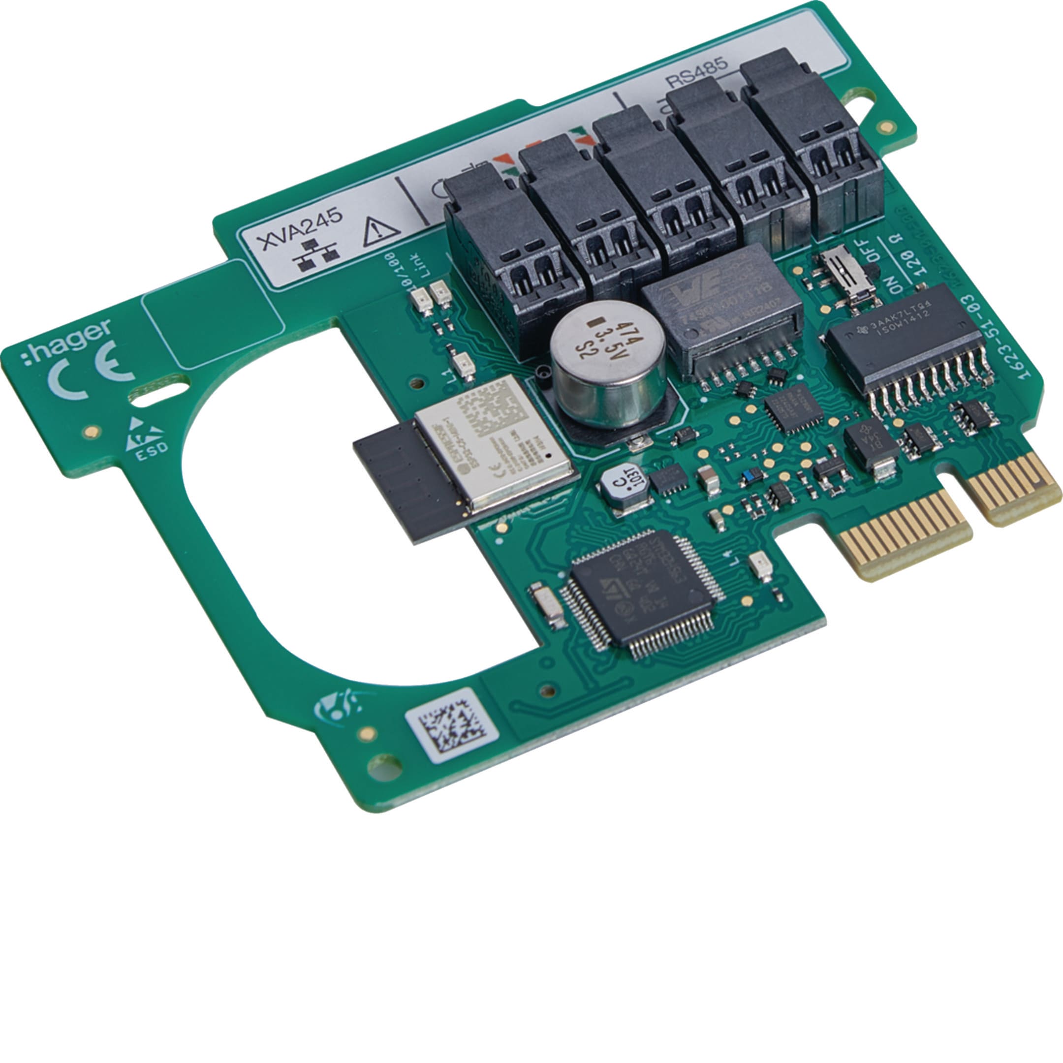 HAGER HAGXVA245 SCHEDA ELETTR. TCP/IP + RS485 WITTY ONE