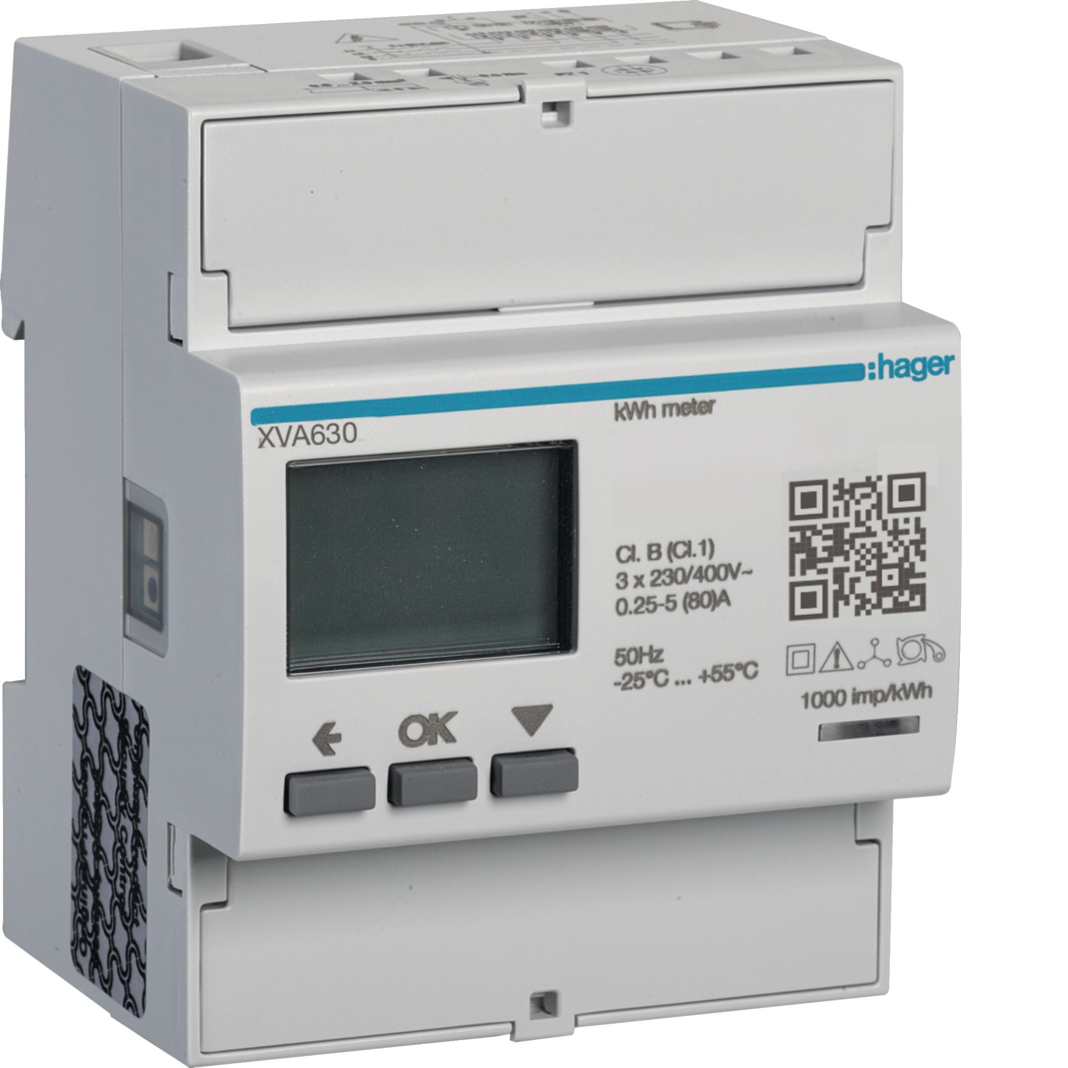 HAGER - HAGXVA630 CONTATORE 3P X EVCS GEST.DINAMICA CARICA