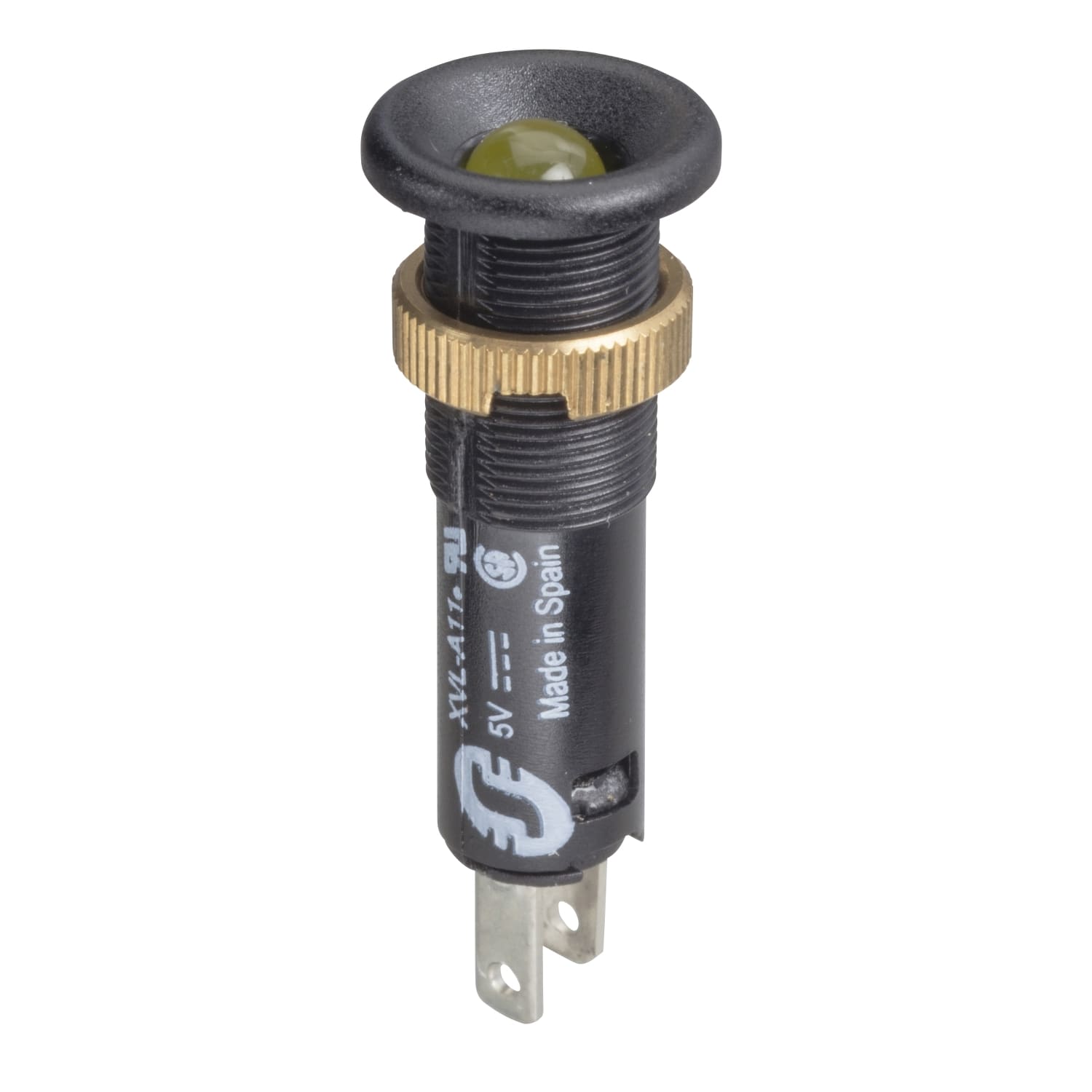 SCHNEIDER ELECTRIC - SNRXVLA135 Lampada spia Ø8 - IP40 - gialla arancio - LED sporgente - 24V - faston