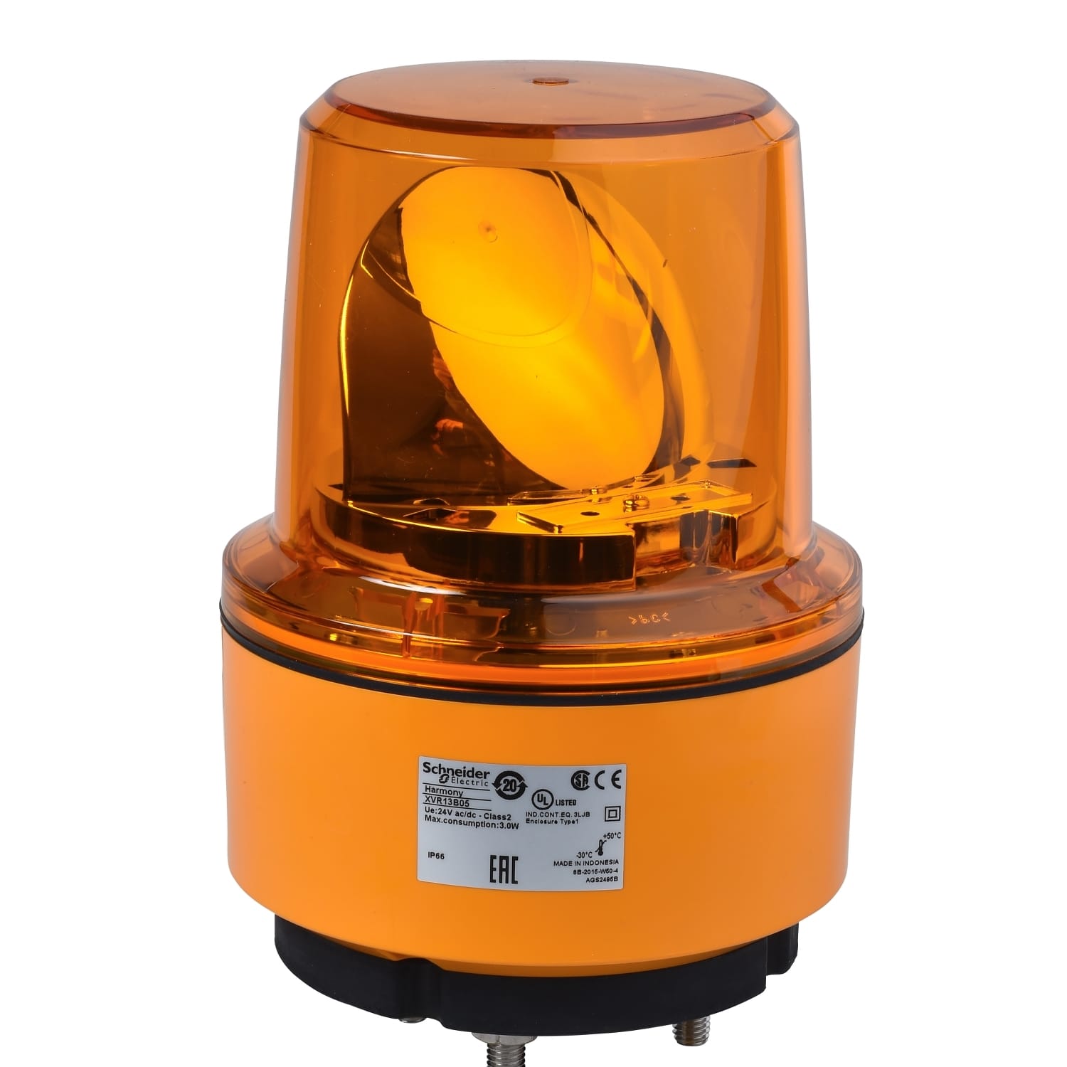 SCHNEIDER ELECTRIC - SNRXVR13B05 Dispositivo a luce rotante 1 Ø30 arancio 24 VAC/VDC