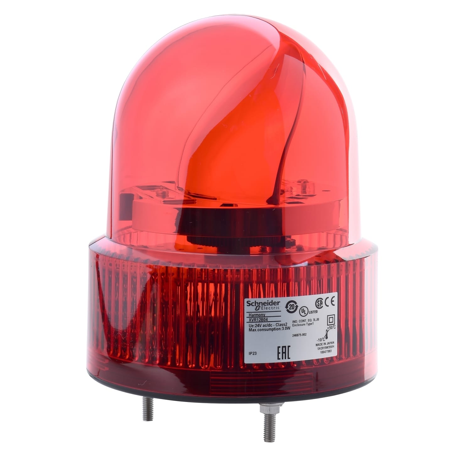 SCHNEIDER ELECTRIC - SNRXVR12B04S Dispositivo a luce rotante 120mm rosso 24 VAC/VDC