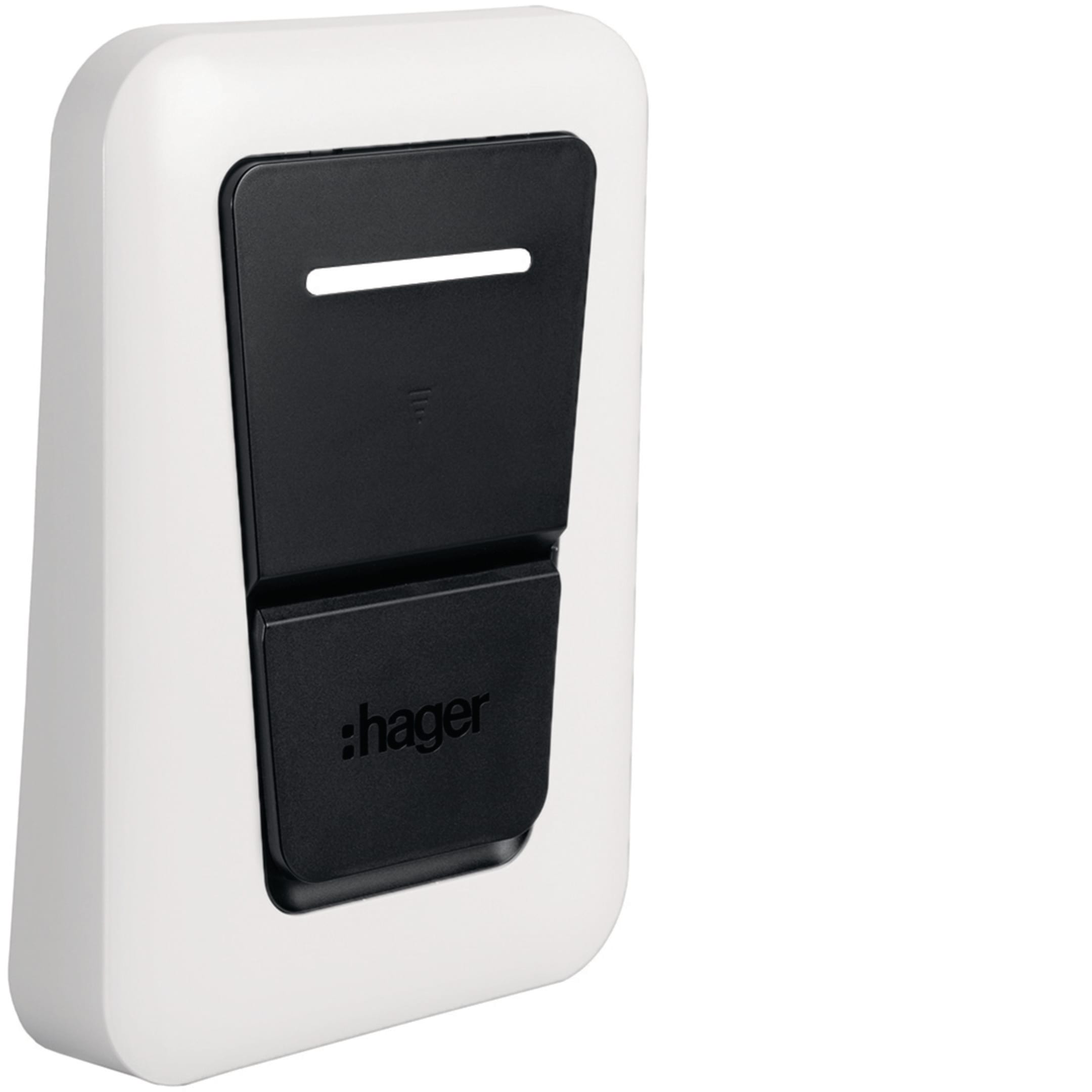 HAGER HAGXVS130 COPERCHIO FRONT. BIANCO WITTY ONE PRESA