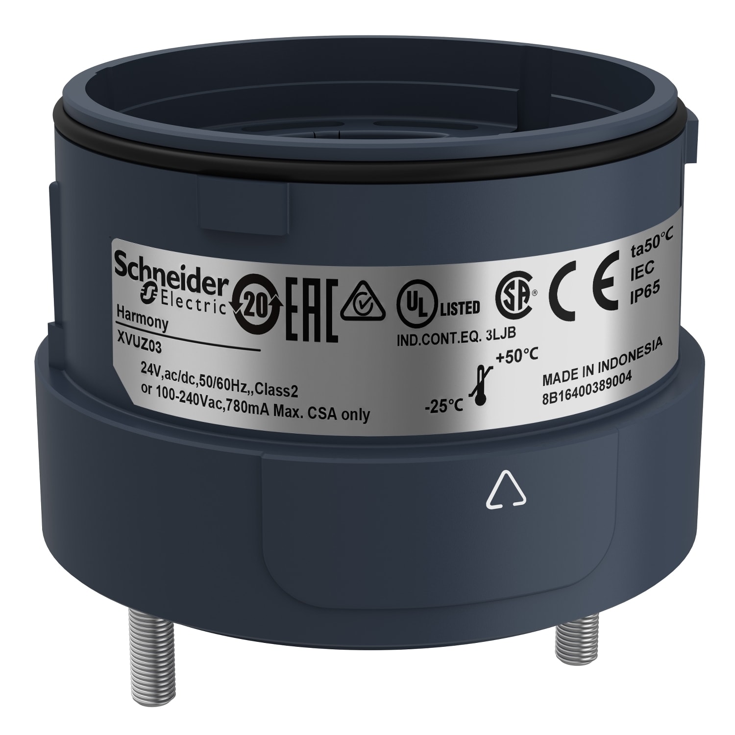 SCHNEIDER ELECTRIC - SNRXVUZ03 ELEMENTO DI FISSAGGIO NERO