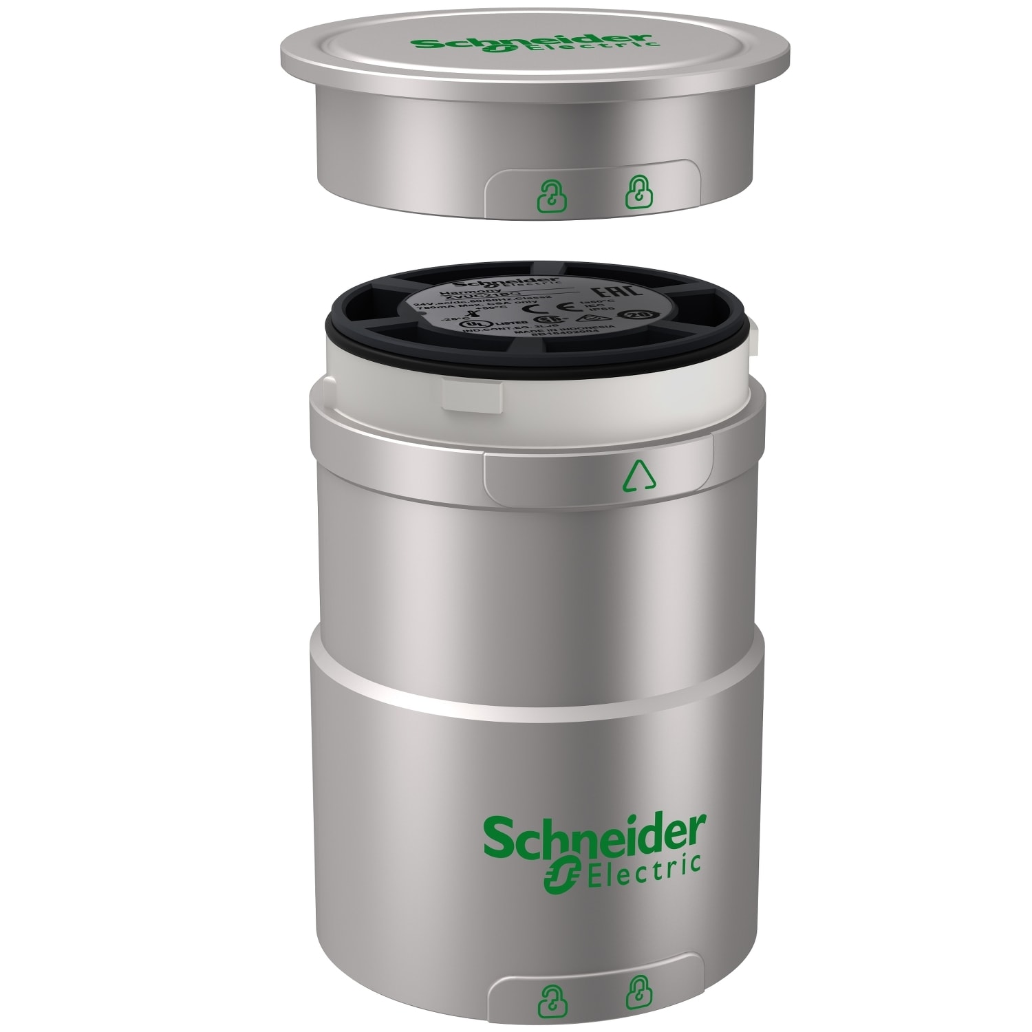 SCHNEIDER ELECTRIC - SNRXVUC21BQ Corpo alimentazione 24VAC/DC + coperchio - ARGENTO