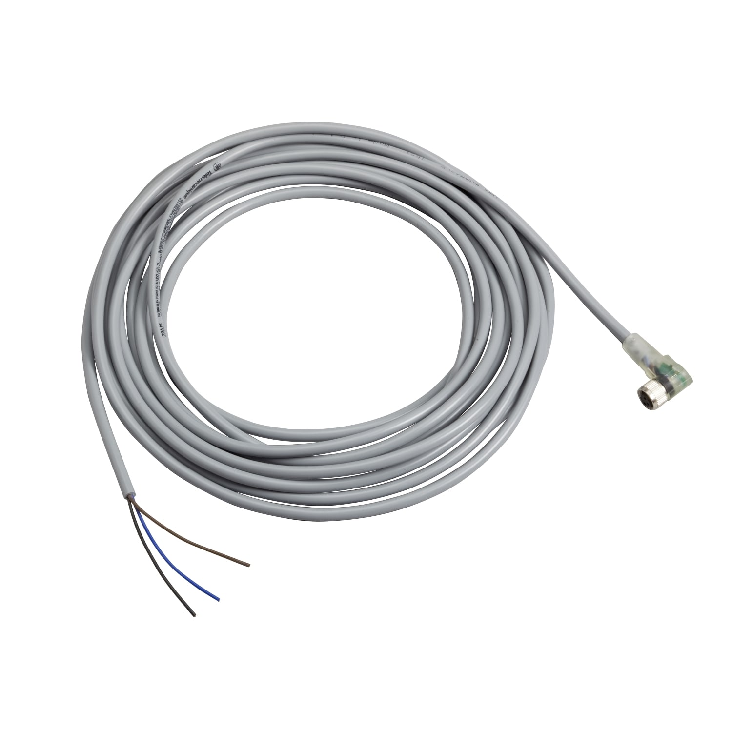 YAGEO TMSS ITALY SRL TSIXZCPV0766L5 PVC FEMM M8 3 PIN PNP LED 90G