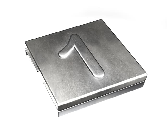 ABB SPA - ABBYID-CHAR-1 TY-MET CIFRA 1 INOX 316 100PZ