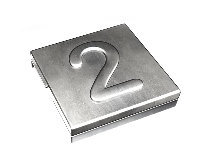 ABB SPA - ABBYID-CHAR-2 TY-MET CIFRA 2 INOX 316 100PZ