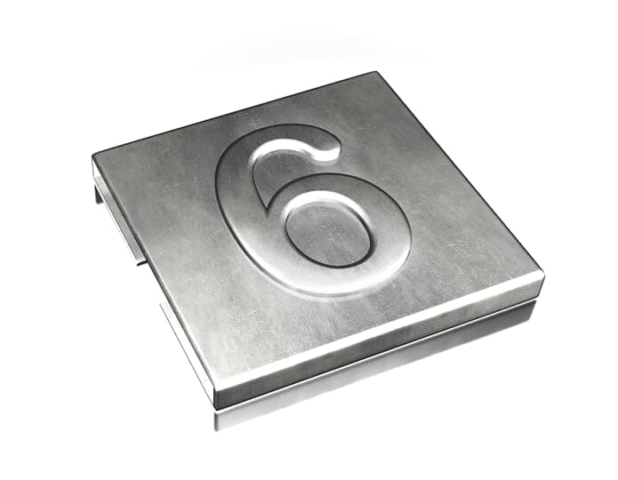 ABB SPA ABBYID-CHAR-6 TY-MET CIFRA 6 INOX 316 100PZ
