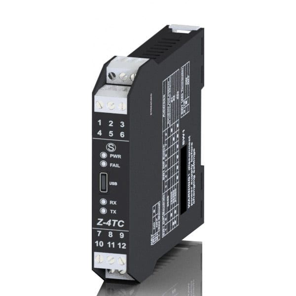 SENECA SCXZ-4TC MODULO 4TC/RS485 ALIM 12-24VDC/AC 17.5MM