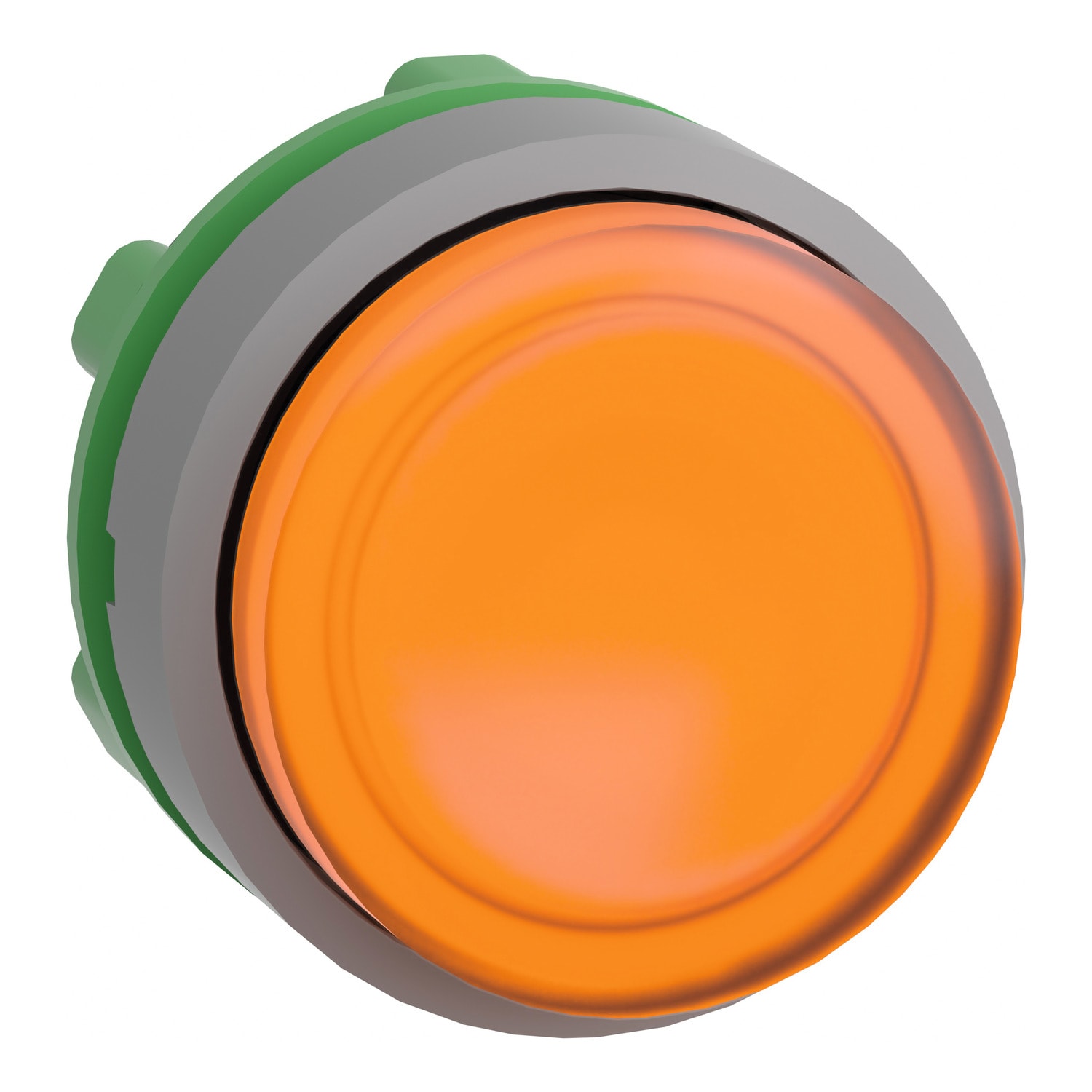 SCHNEIDER ELECTRIC SNRZB5AH53C0 TESTA PULSANTE LUM.ARANCIO GHIERA GRIGIA