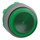 SCHNEIDER ELECTRIC - SNRZB5AW133SC0 Testa pulsante luminoso verde ghiera grigia- per LED universale- Ø22