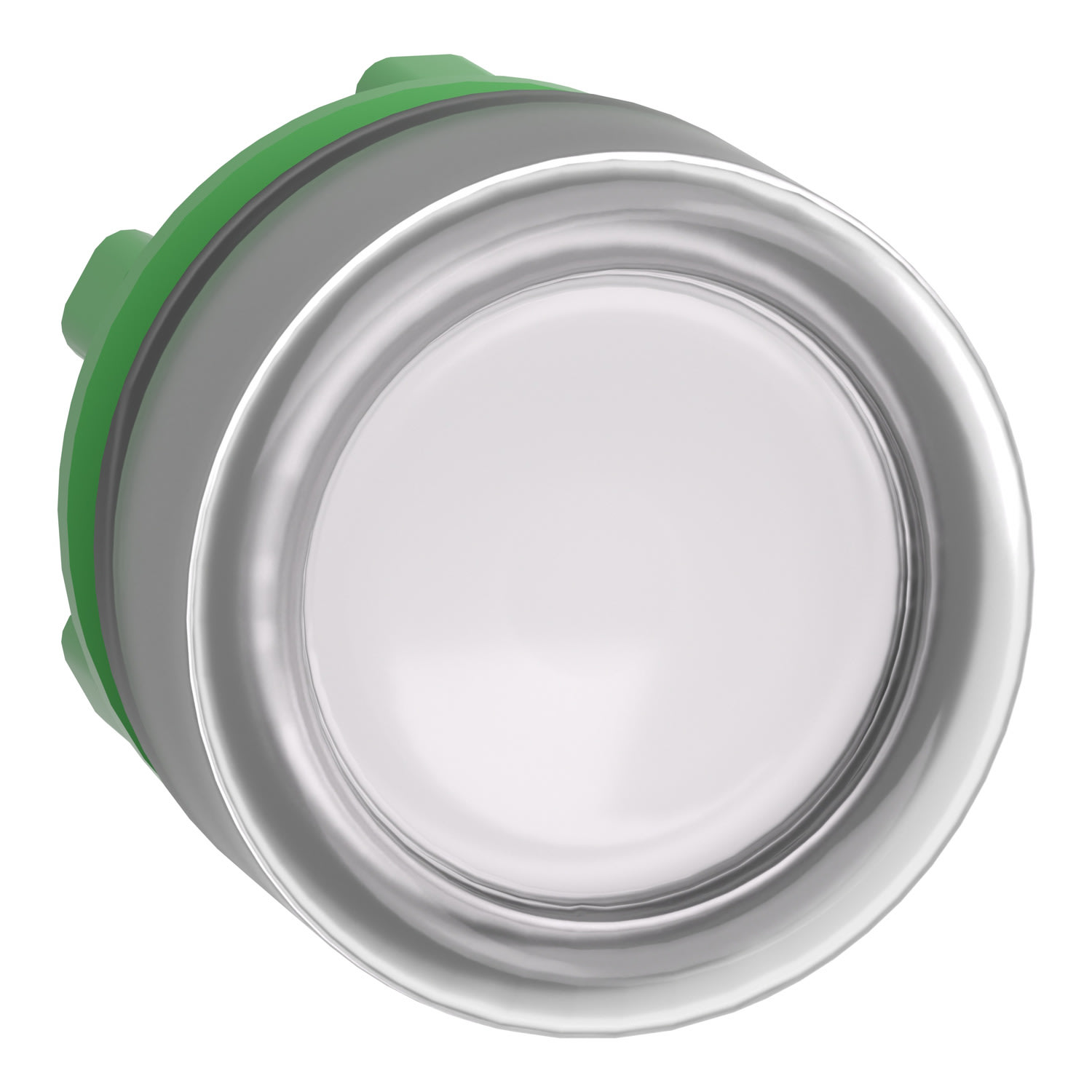 SCHNEIDER ELECTRIC - SNRZB5AW513C0 Testa pulsante luminoso bianco ghiera grigia- per LED universale- Ø22