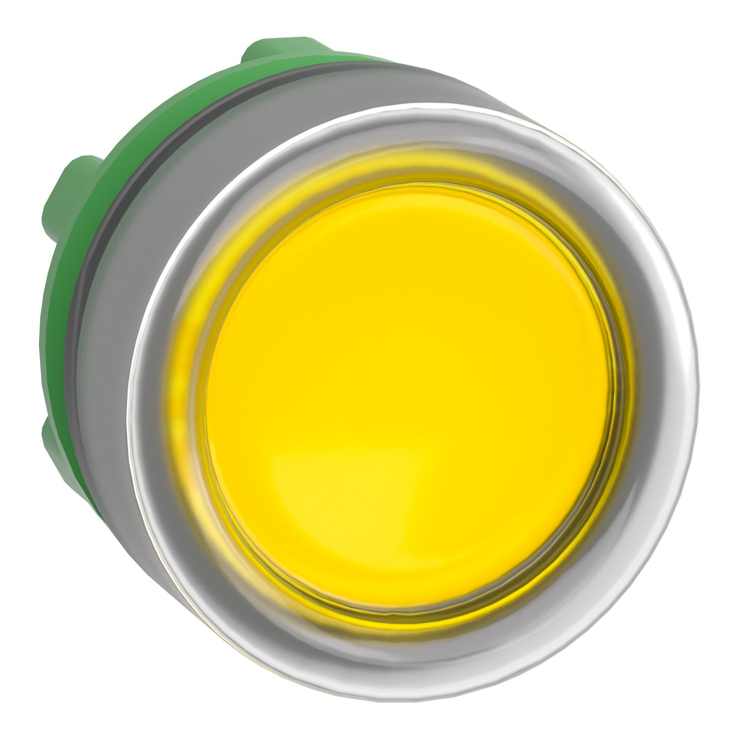 SCHNEIDER ELECTRIC SNRZB5AW583C0 TESTA PULSANTE LUM. GIALLO GHIERA GRIGIA