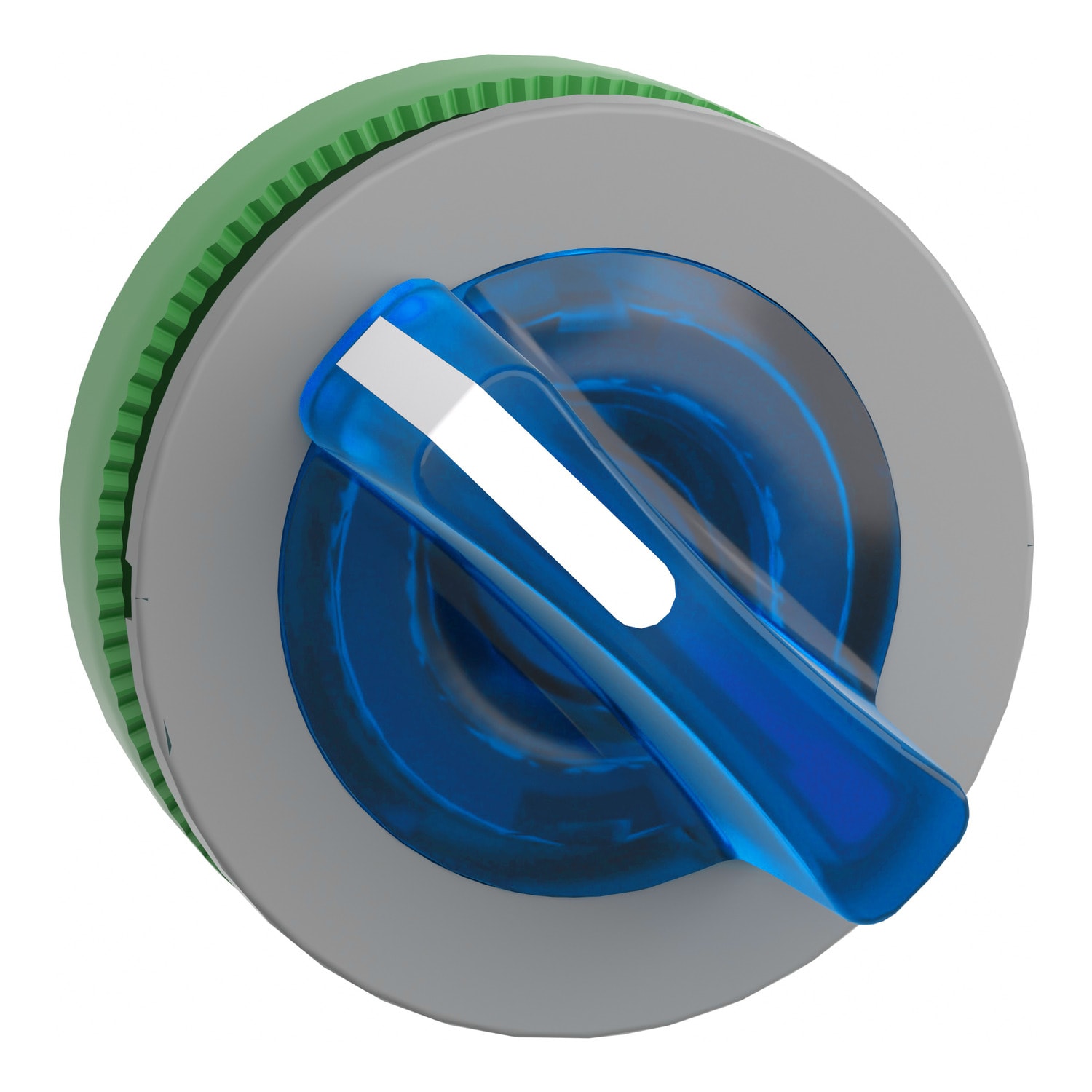 SCHNEIDER ELECTRIC - SNRZB5FK1463C0 Testa selettore lum blu ghiera grigia