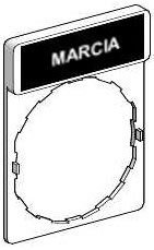 SCHNEIDER ELECTRIC - SNRZBY2603 PORTA ETICHETTA+ETICHETTA MARCIA