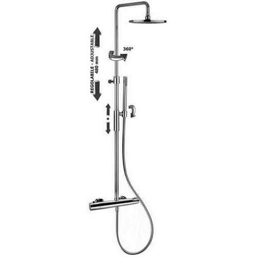 RUBINETTERIA PAFFONI PFFZCOL646LIQCR COLONNA DOCCIA BIRILLO SENZA DEV+FLX SIL