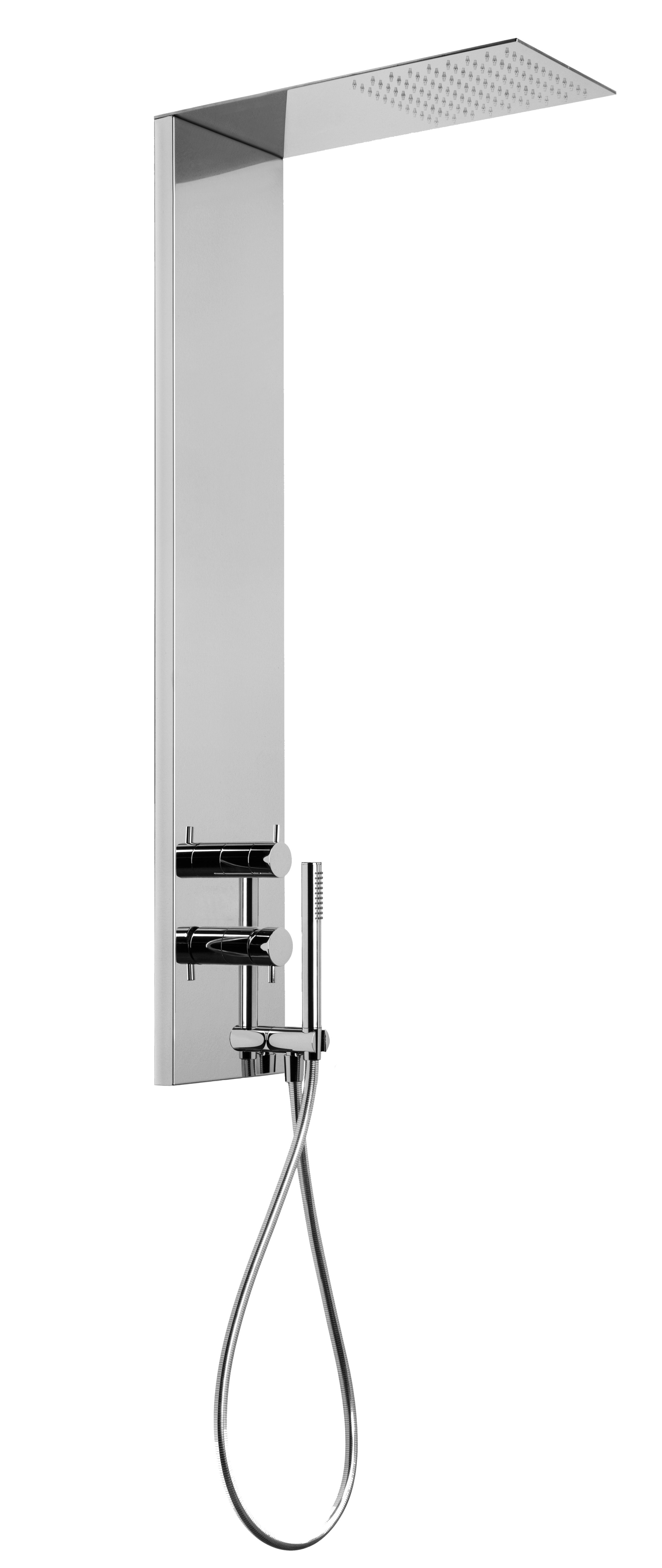 RUBINETTERIA PAFFONI PFFZCOL672CR COLONNA A PANNELLO BETA RETTANGOLARE CON