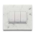 VIMAR SPA - VIW21653.51 Placca 3M bianco di Carrara