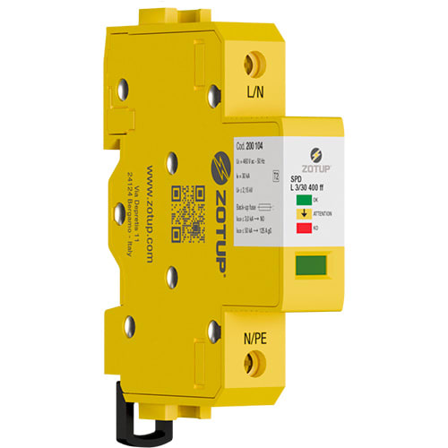 ZOTUP SRL - ZOT200104 L 3/30 400 FF SPD TIPO 2 IN 30 KA TT E