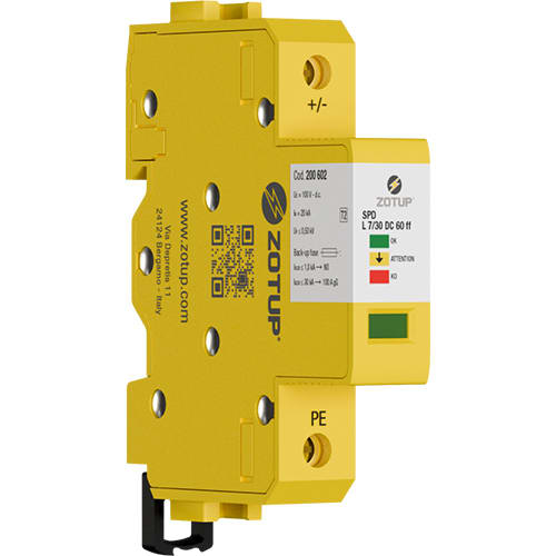 ZOTUP SRL ZOT200602 L 7/30 DC 60 FF SPD TIPO 2 IN 20 KA