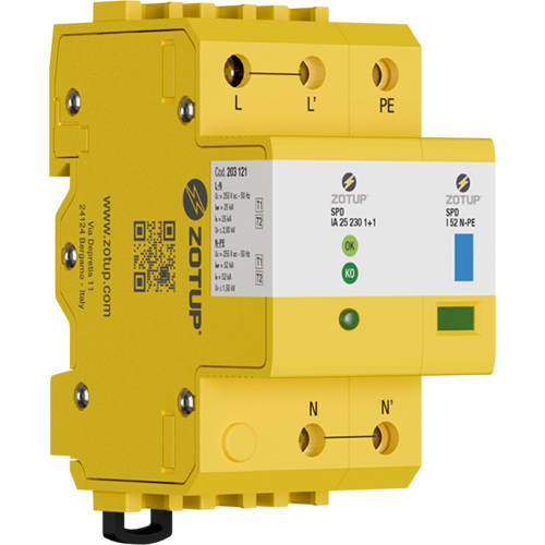ZOTUP SRL ZOT203121 IA 25 230 1+1 SPD T1ET2 IIMP E IN 25 KA