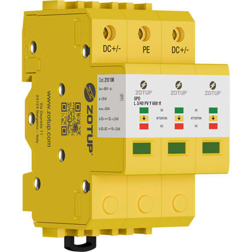 ZOTUP SRL ZOT210106 L 3/40 PV Y 600 FF SPD TIPO 2 IN 20 KA