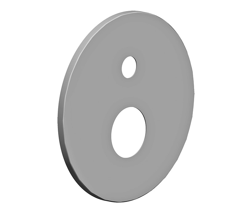 RUBINETTERIA PAFFONI PFFZPIA076NO PIASTRA TONDA 2 FORI D200 PER ARTICOLO 0