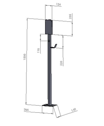 ZUCCHETTI CENTRO SIS ZCSZVA-PILLAR-CARO PILLARFOR7KW-22KW(HOOKINCLUDED)