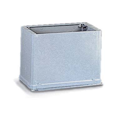 CONCHIGLIA - CON073551012 Serie CVT-CVN - Sopralzo per armadio in vetroresina, senza serratura, dim. 546x550x424 mm (BxAxP)