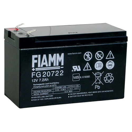 MELCHIONI SPA MEM491460455 BATT PB RIC.12V 7.2AH TERM. 6.3 MM FIAMM