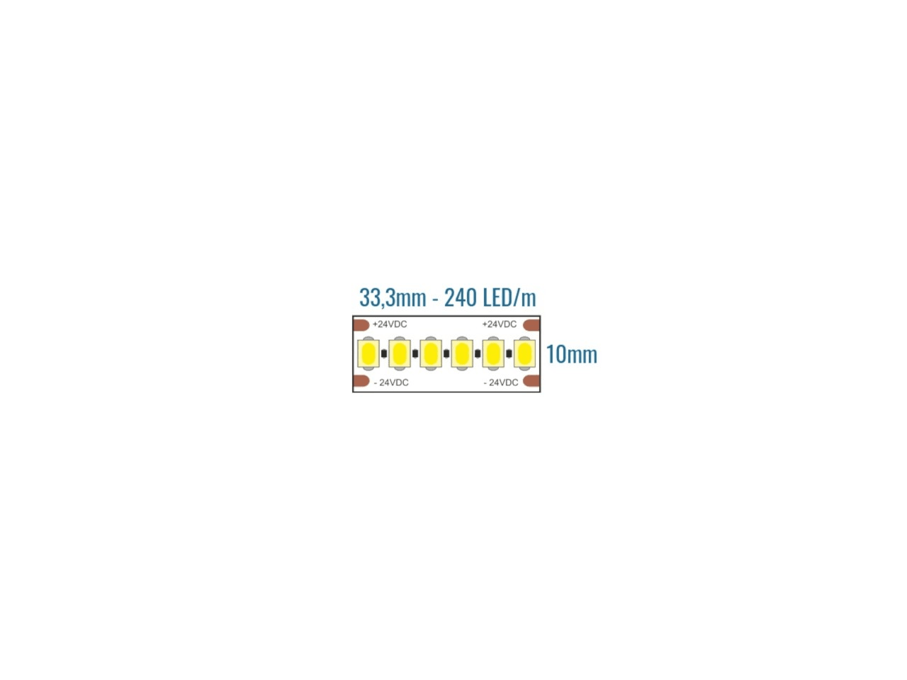 LEF LIGHTING SRL LEFA41A2424C027 STRIP LED 24V 21.6W 2700K IP20 2140LM