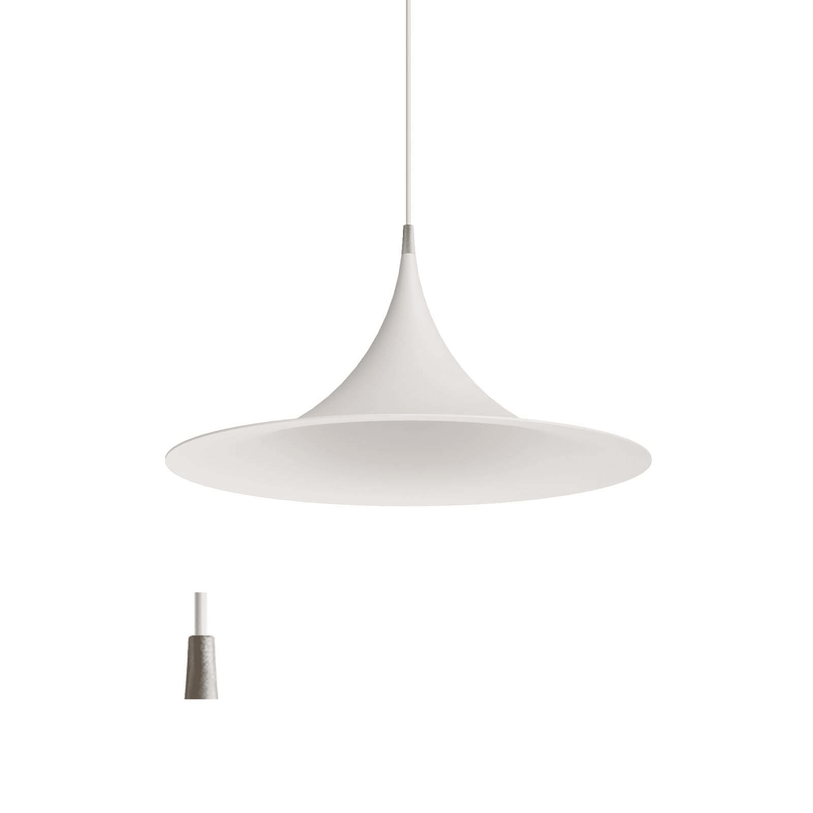 LINEA LIGHT (ILED) - ILDCA025AKWEZZ MORGANA TEXT WHITE BRUSHED NICKEL