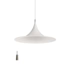 LINEA LIGHT (ILED) ILDCA025AKWEZZ MORGANA TEXT WHITE BRUSHED NICKEL