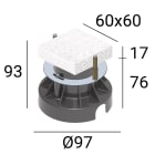 LINEA LIGHT (ILED) ILD83411 ACESS.CONTROC.ORMA C/FLANGIA 4W
