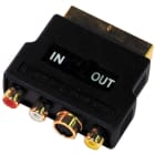 MELCHIONI SPA MEM433330028 ADATT DORATO SCART-3RCA+1 PR MINIDIN/IN-