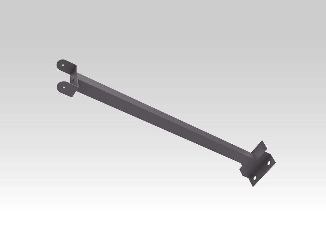 TEC-MAR SRL - TCMACC079 SBRACCIO L=100CM X FISSAGGIO A MURO SILV