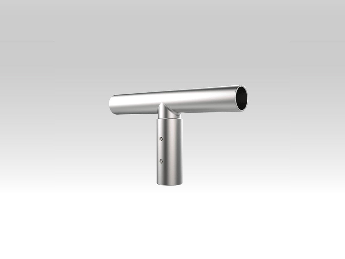 TEC-MAR SRL TCMACC196 ATTACCO TESTA PALO DOPPIO DIAMETRO 60 MM