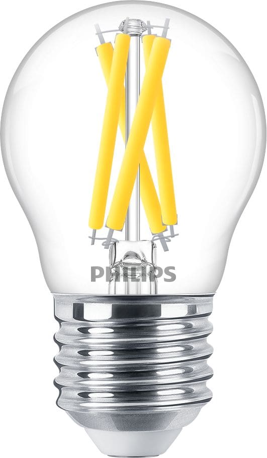 SIGNIFY ITALY SPA PHLMLLUS40927 MASTER, LED, P45, 40 W, E27, 2200 K, 2700 K, 470 lm, CRI 90, 25000 ore, Vetro