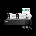 COMELIT GROUP SPA - COEAHKIT004N05A KIT AHD AHDVR004N05A, 2X AHBCAMS05FB, AC