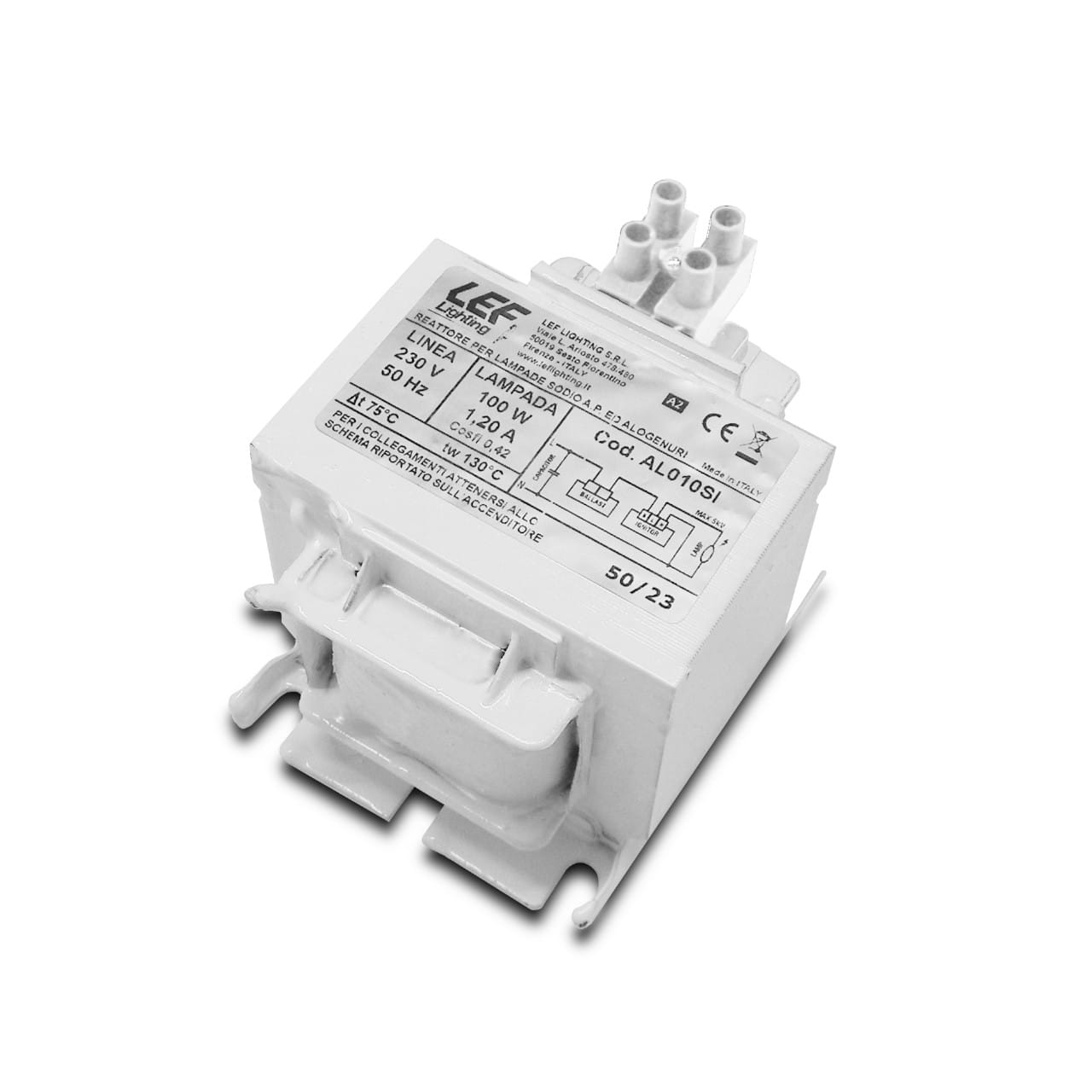 LEF LIGHTING SRL LEFAL010SI ALIM.X LAMP.A SC. 100W SODIO IODURI 1,2A